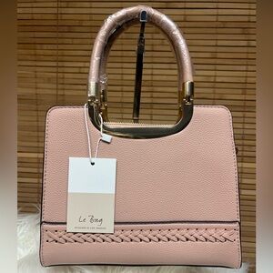 NWT LE BAG soft pink crossbody
